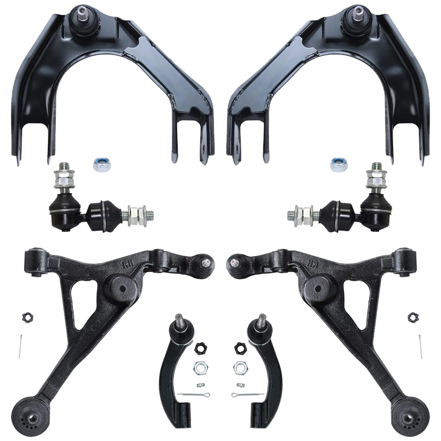 Detroit Axle - Front 8pc Control Arms Kit Chrysler Sebring Cirrus