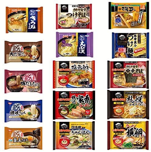 【新】 冷凍 冷凍麺 キンレイ テーブルマーク 日清食品 コラボ15袋 セット ラーメン うどん そば 得正カレーうどん