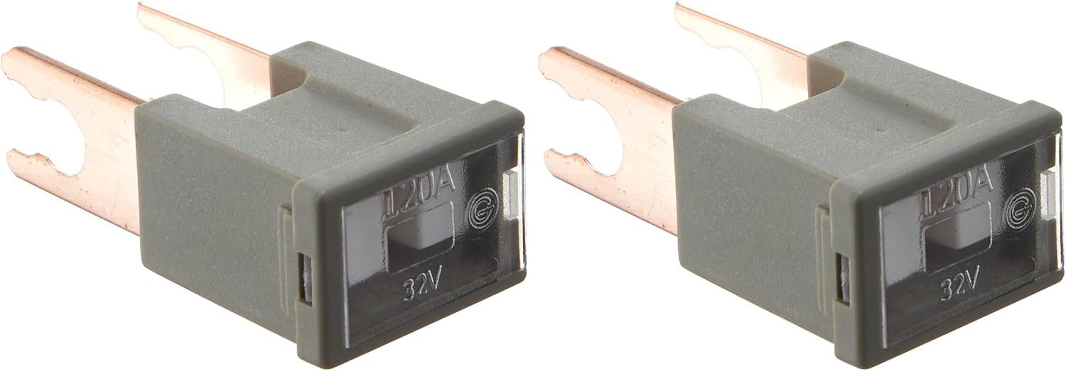 Bussmann FLM-120 Male Terminal Fusible Link (Automotive - 120 A (Gray)), 2 Pack
