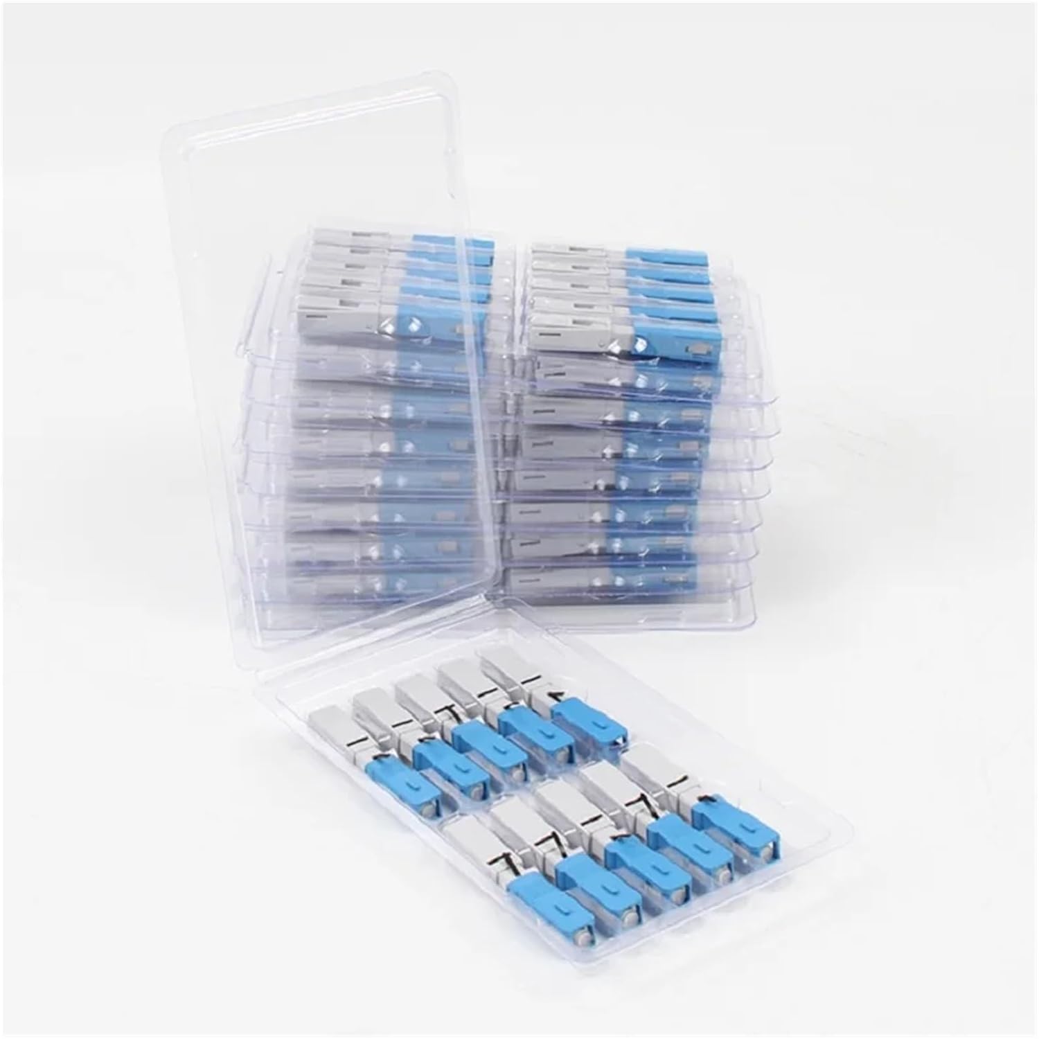 Communication Equipment 100PCS SC UPC-1803 FTTH Optical Fibe Quick Connector SC UPC FTTH Fiber Optic Fast Connector SC Fiber Assembly Connector Optical Fiber Connector