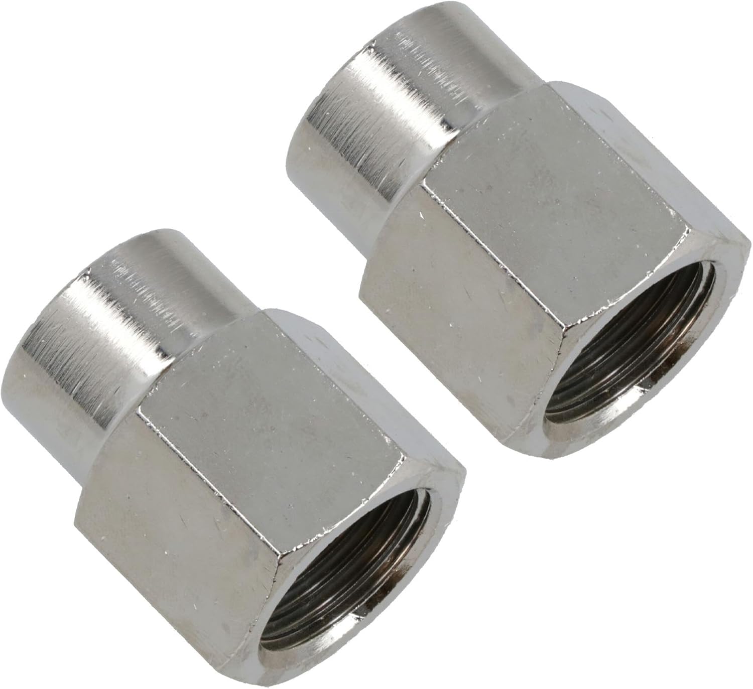 1/2" BSP to 3/8" BSP Air Fitting Female Reducing Socket Adapter 2 PACK FT045