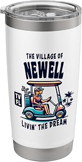 The Village of Newell Golf Cart Design Stainless Steel Insulated Tumbler