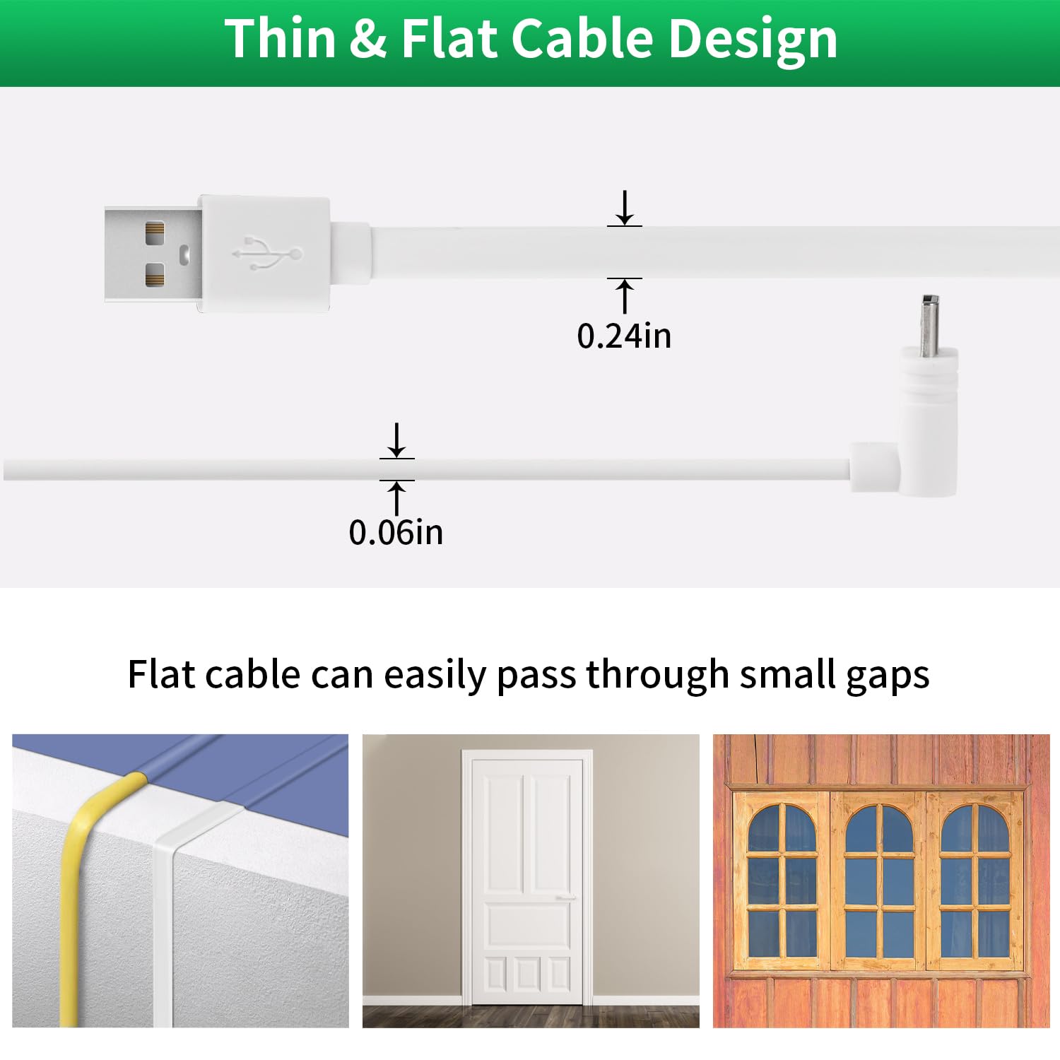 Wyze Pan V3 DIANMU 10FT Power Cable For Wyze Cam Pan V3, Arlo