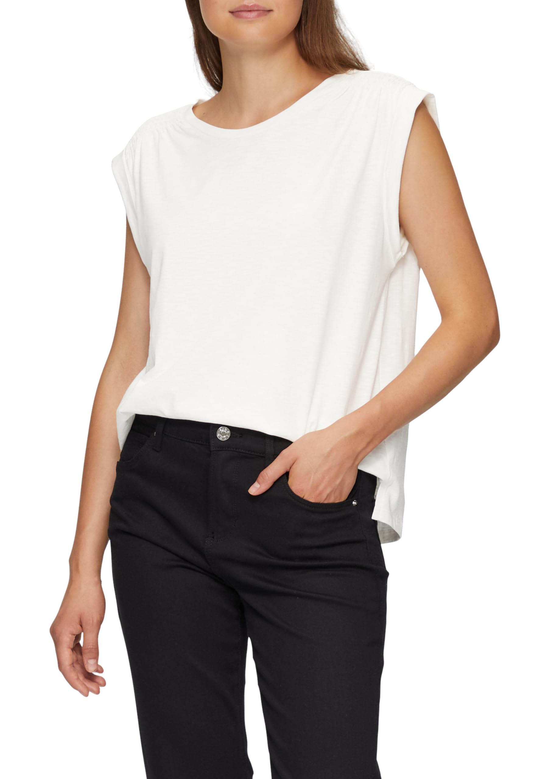 s.Oliver Women's T-Shirt, White 0210, 8
