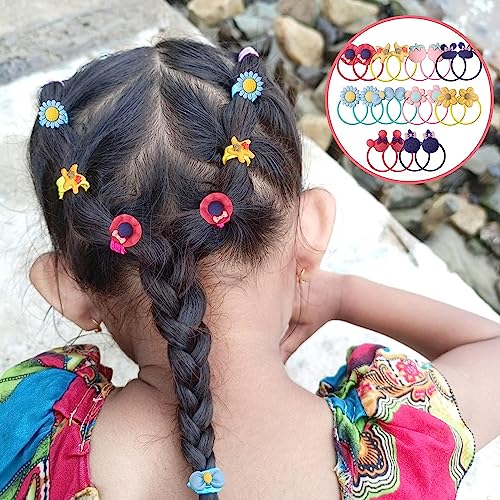 Image of Shining Diva Fashion 74-1220 Pcs Colorful Hair Bands, Hairpins, Ponytail Holders, Flower Clips, BB Clips, Bamboo Knots, Hair Extensions, Headbands for Girls Kids Baby Toddlers | A Box of Multipurpose Girls Hair Accessories Set | Birthday Gift for Girls