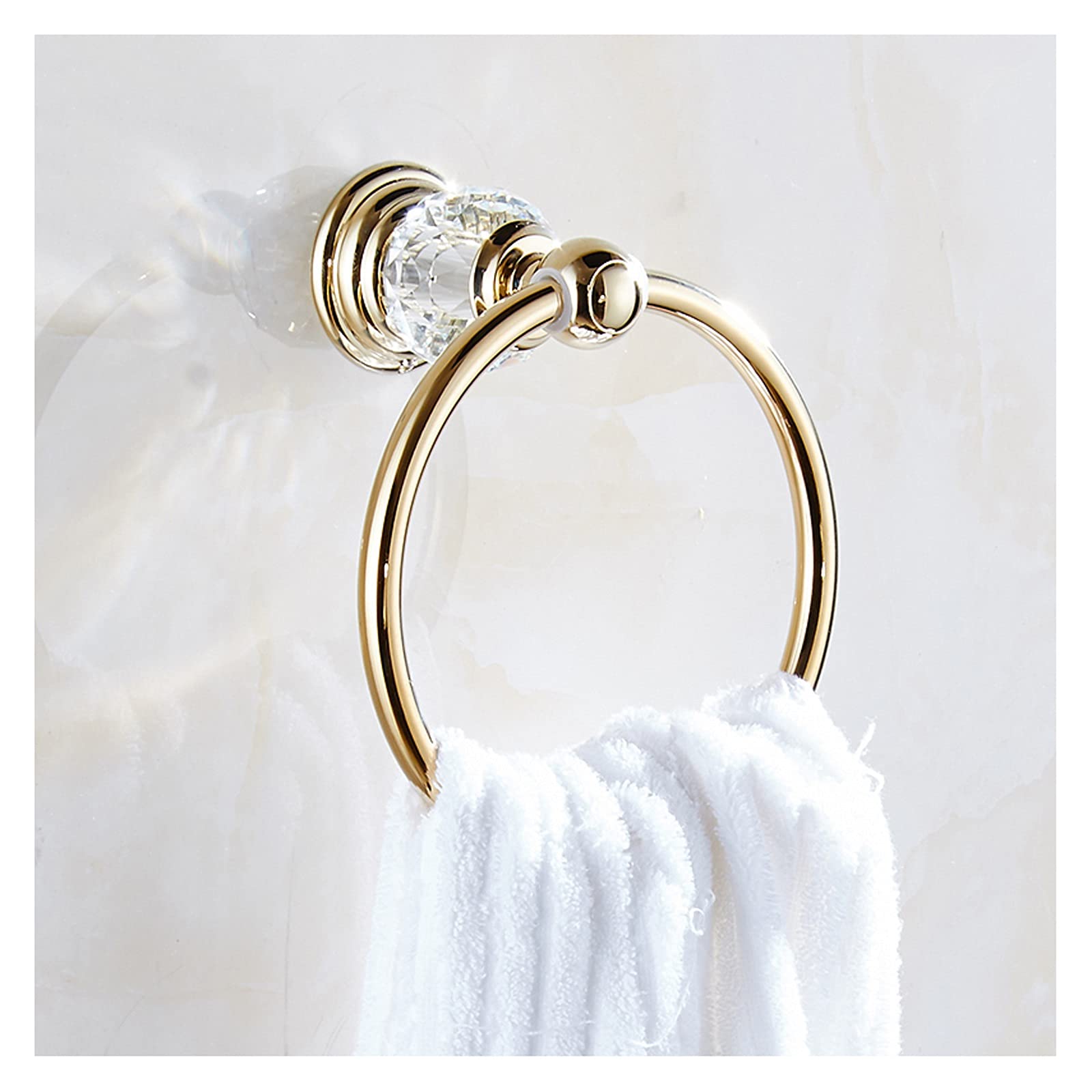 TOMYEUS Shower Caddy Bathroom Shelf Towel Ring Angle Simple Stainless Steel Bathroom Hand Towel Rack Wall Mounted Face