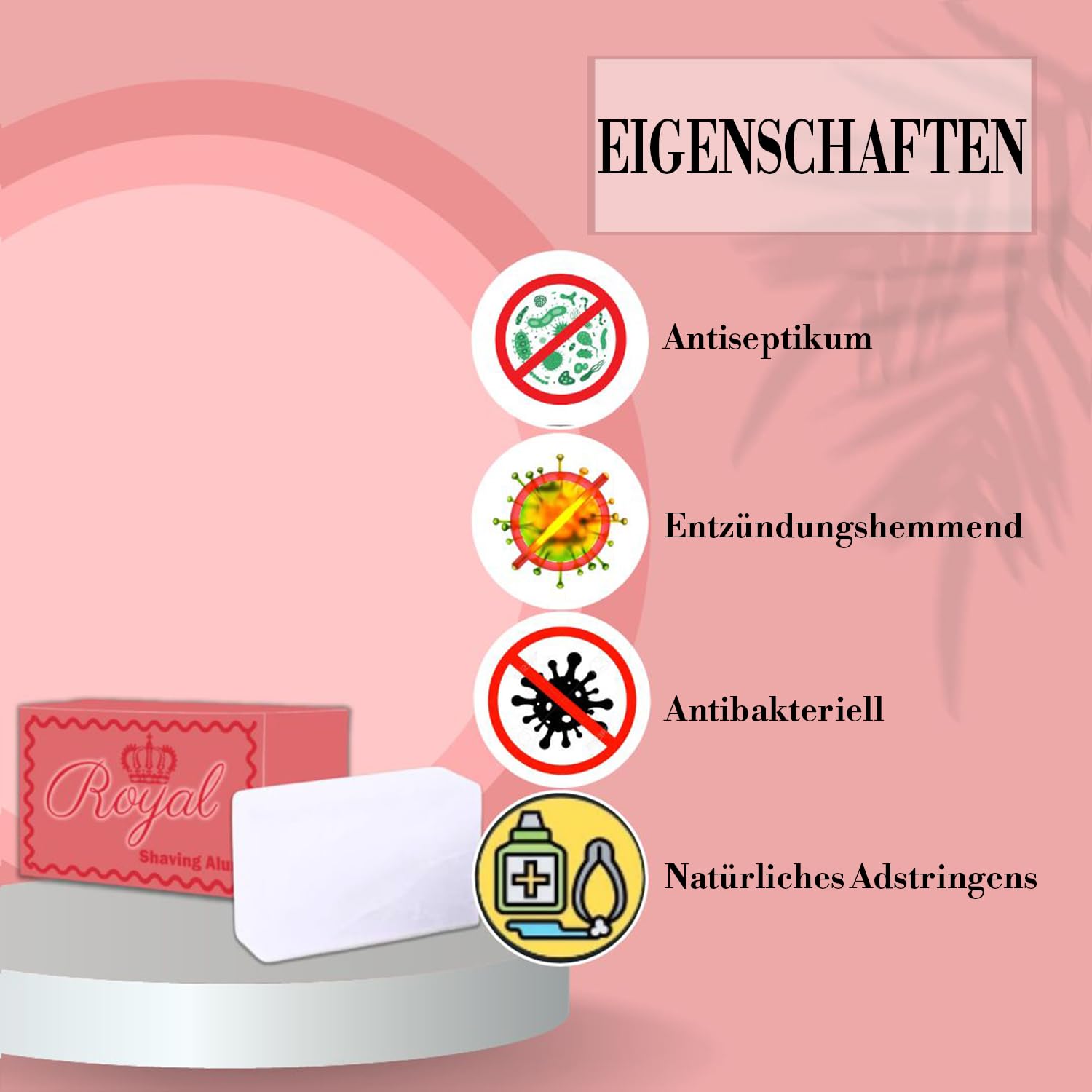 Royal Alaunstein golenie w 100% naturalne, bezzapachowe golenie po goleniu, koi skórę, 100 g