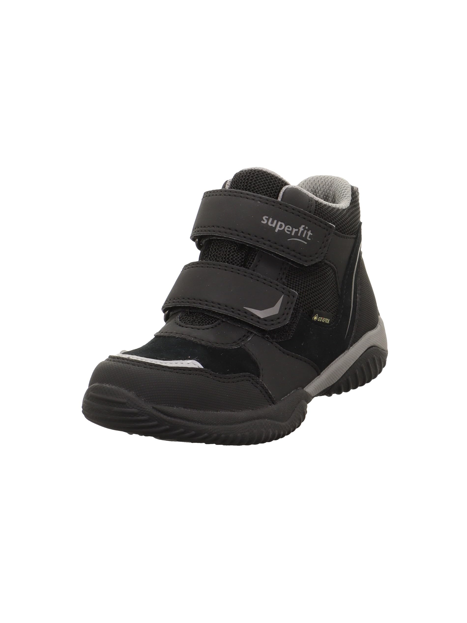 Superfit Boys Storm Leicht gefütterte Gore-Tex Sneaker, Schwarz/Hellgrau 0030