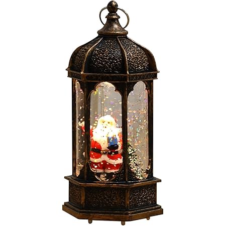 Amazon Co Jp クリスマススノードームランタン 照明付き街灯型クリスマススノードームランタンホームパーティーフェスティバル装飾小道具 Snowman おもちゃ