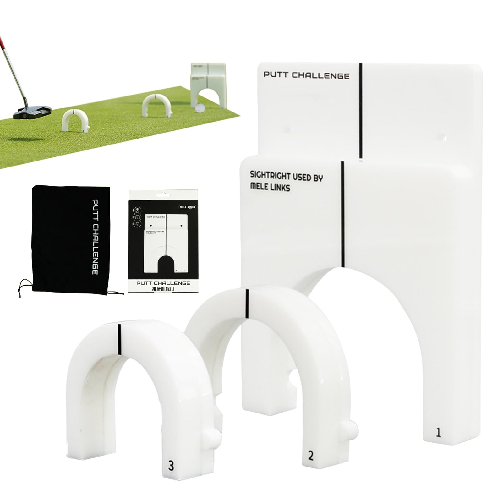 Puttinghilfen für Golf, Putting-Tore - Tragbarer Putting Cup für Golf Golf