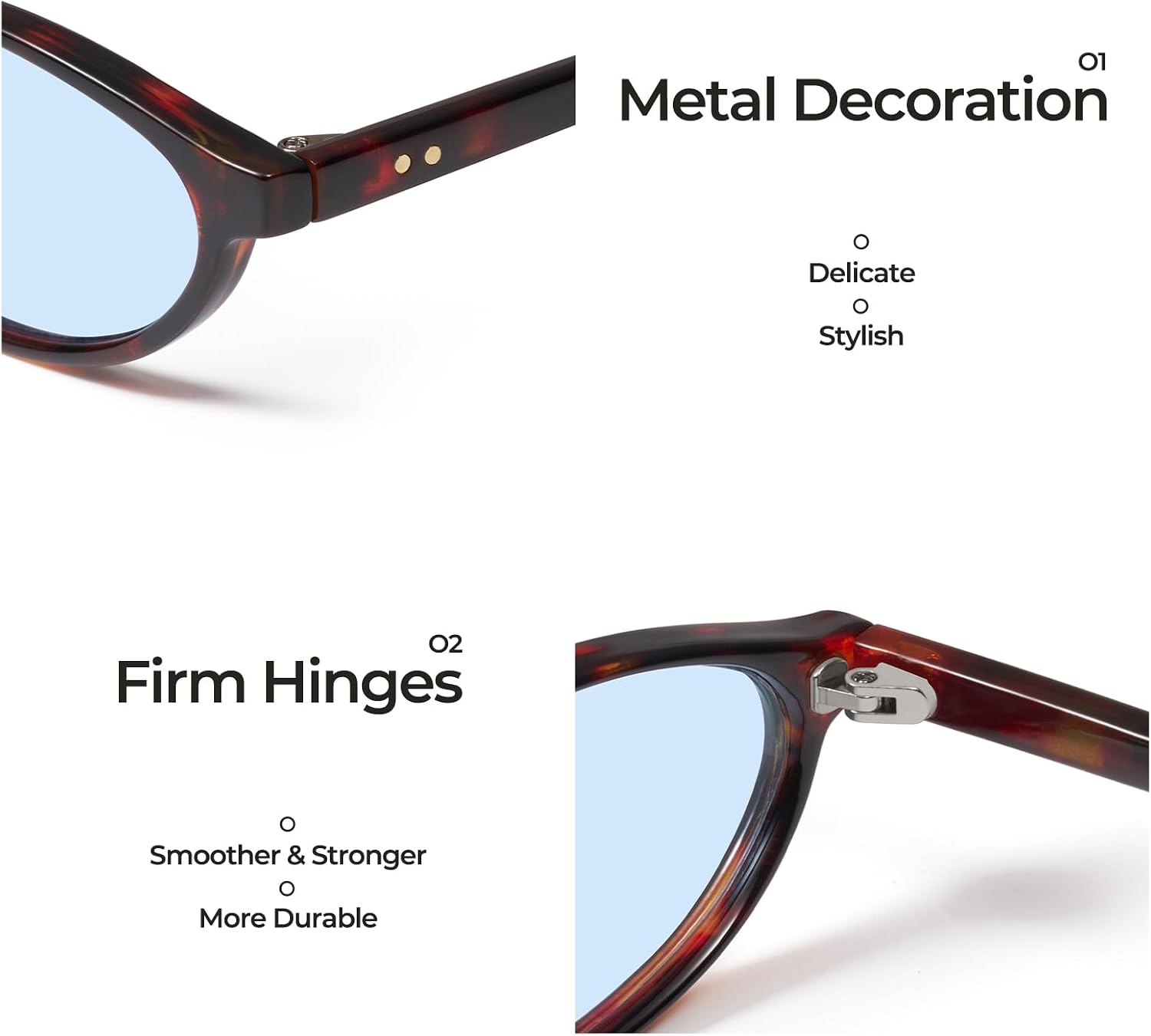 mosanana Small Oval Sunglasses for Women 90s Vintage MS52587 image 5