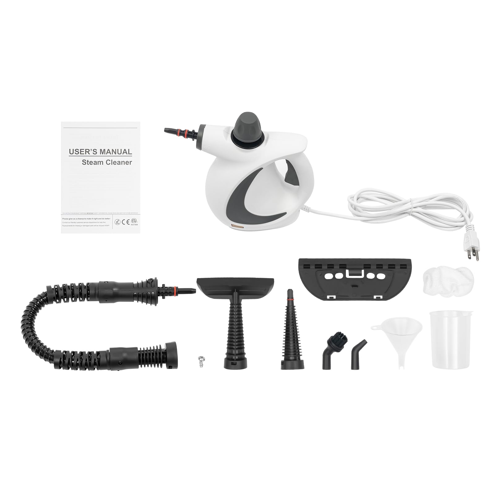 Steam Cleaner Handheld Pressurized Steam Cleaner Multi-Surface Natural Steam Cleaner for Home Use Portable Steamers for Cleaning Floors
