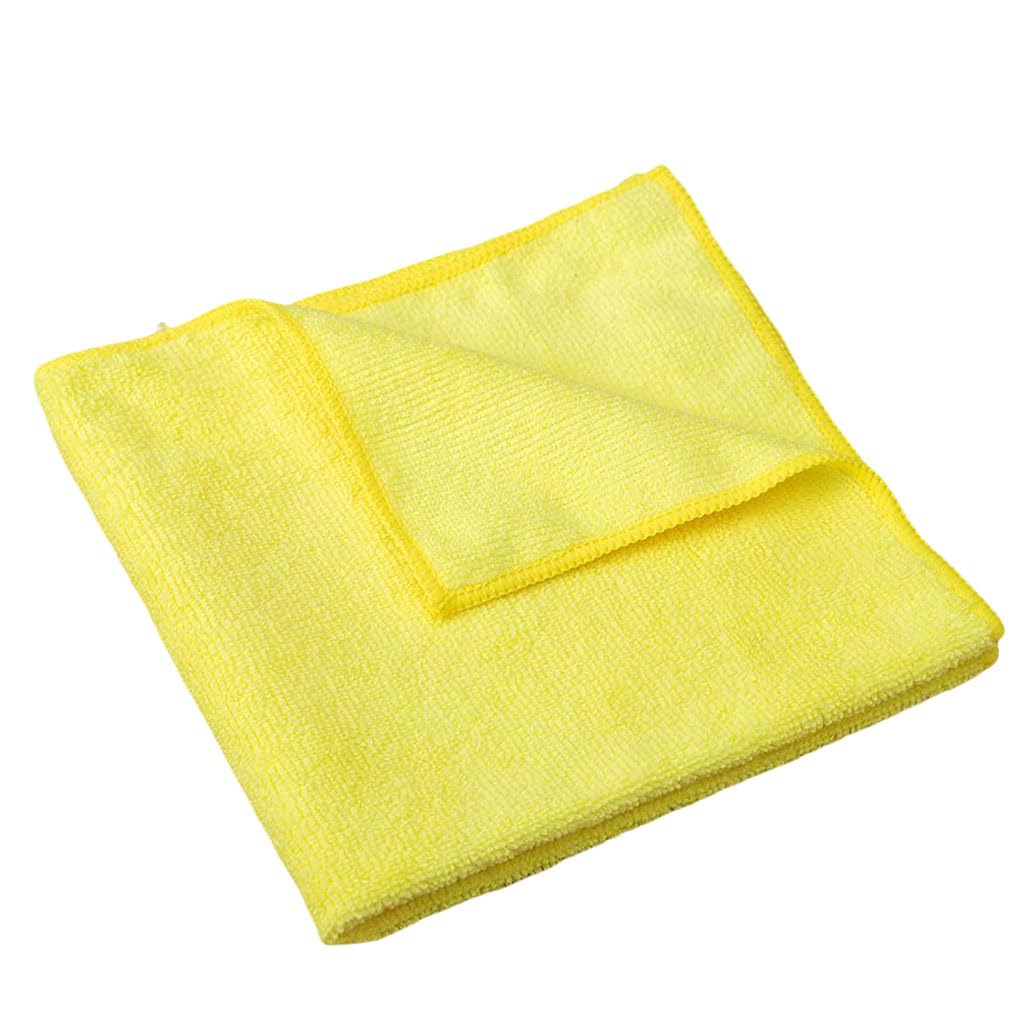 WOVEBIUS Washcloth Microfiber Water Absorption Car Office Portable Foldable Cleaning Cloth Restaurant Wiping Rag Color Random 30x30cm