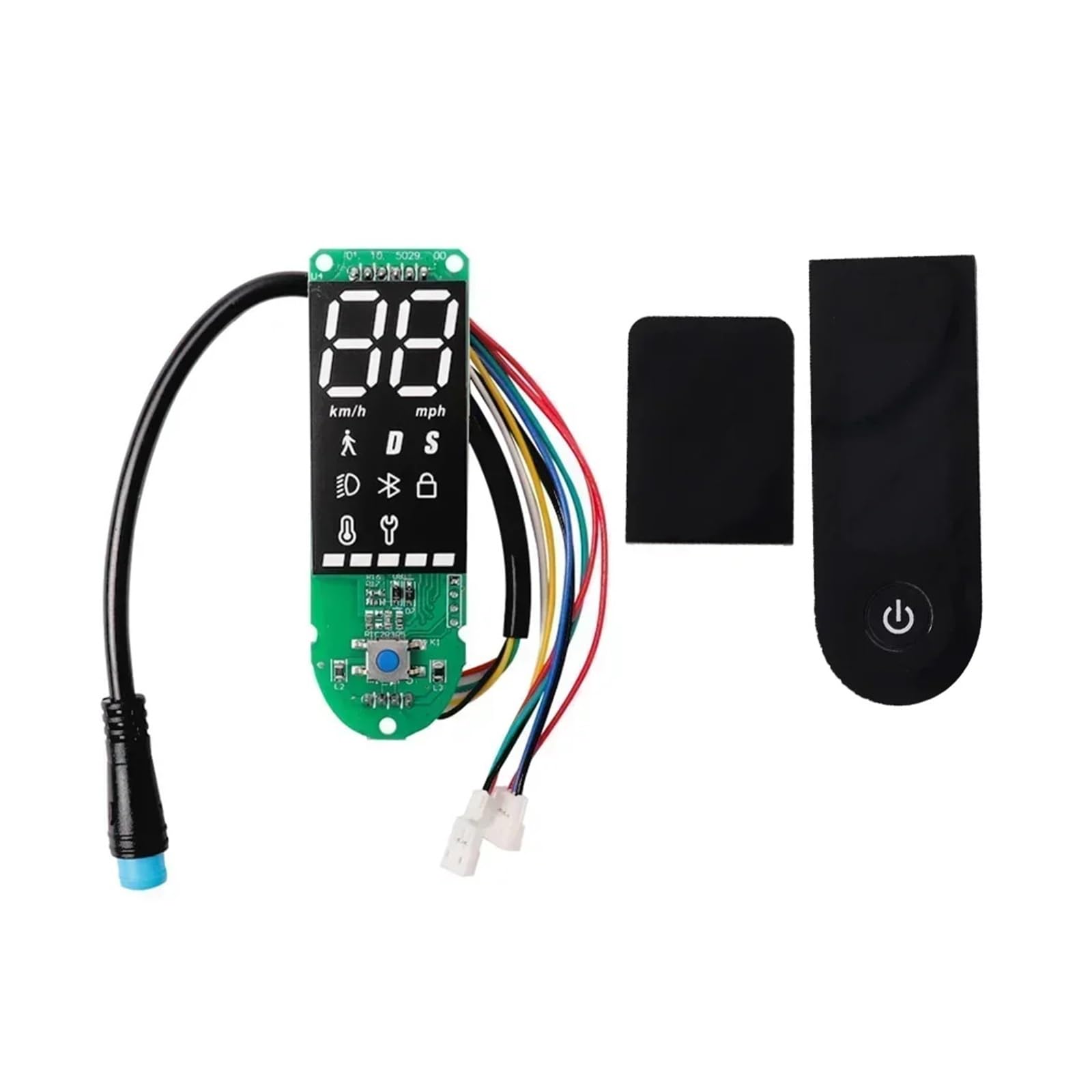 Placa Base for Patinete eléctrico Compatible con el Controlador Xiaomi Pro 2 V3.0, Placa de Circuito Bluetooth, Panel de Control y Cubierta de Pantalla.(A Set)