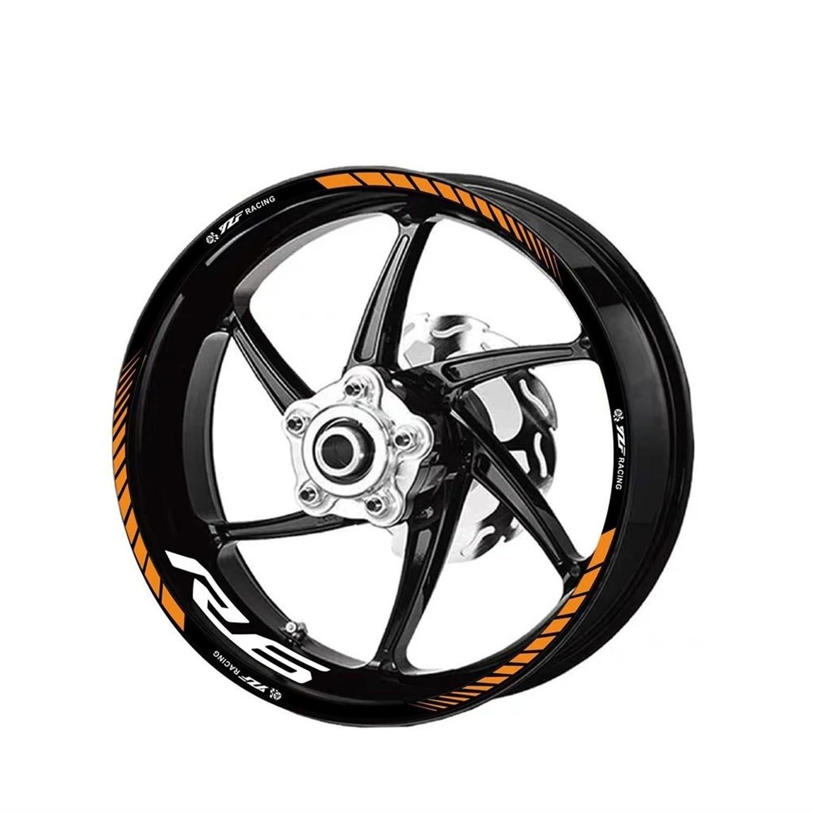 Motorcycle Decal Set Decorative Wheel Rim Reflective Waterproof Sticker for Yamaha YZF R6 Decorative(Color4)