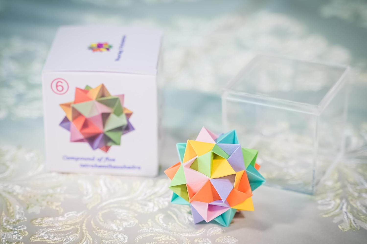 Weaving Polyhedron Model | 3D Polyhedra Display | Artfully Crafted Mathematical Origami (No. 7