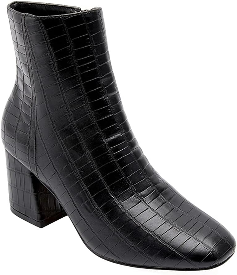 JANE AND THE SHOE Women's Iris Ankle Boot (Black, numeric_10)