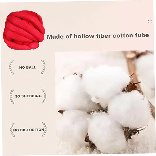 Miniatura 7 de Hilo de punto de brazo de 2.2 lbs, hilo grueso de algodón suave para ganchillo grueso, lana gruesa cálida para tejer hilo de brazo rojo