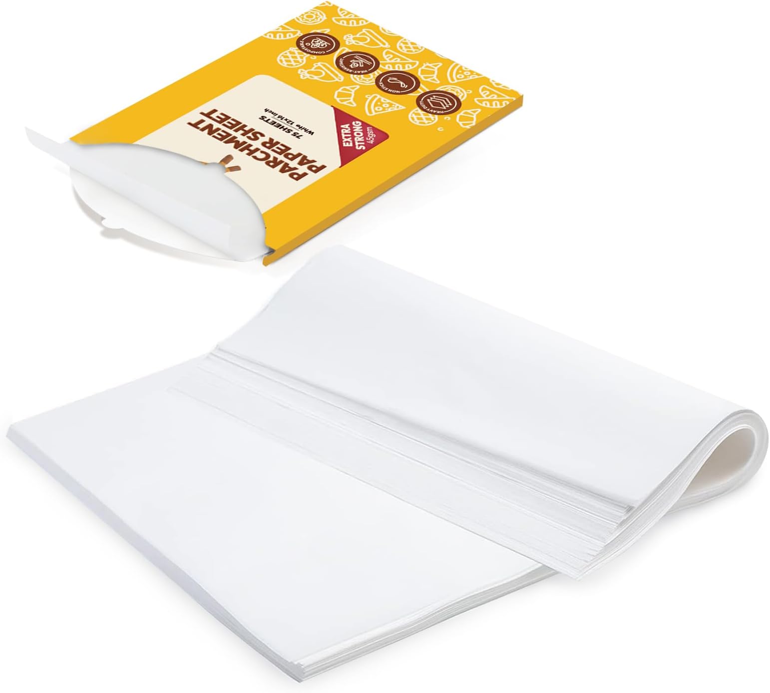 200Pcs Parchment Paper Baking Sheets,12x16 inch NonStick