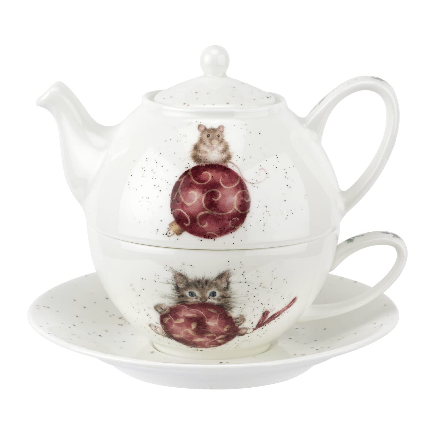 Amazon.com | Spode Wrendale Designs Tea for One | Teapot, Cup, and