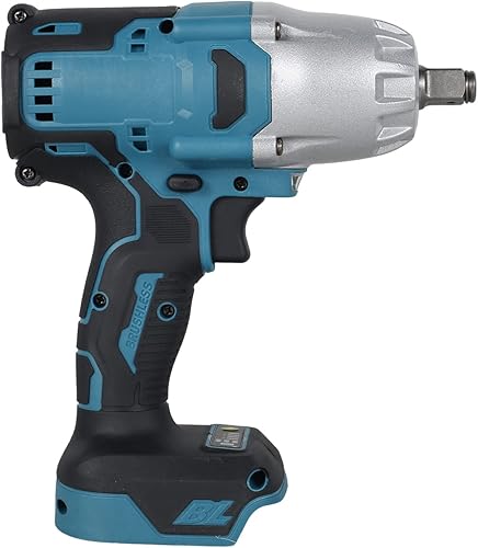 AB1 Llave de impacto eléctrica sin escobillas, llave de impacto inalámbrica de 1000 Nm, destornillador de impacto de alto par con luz de trabajo