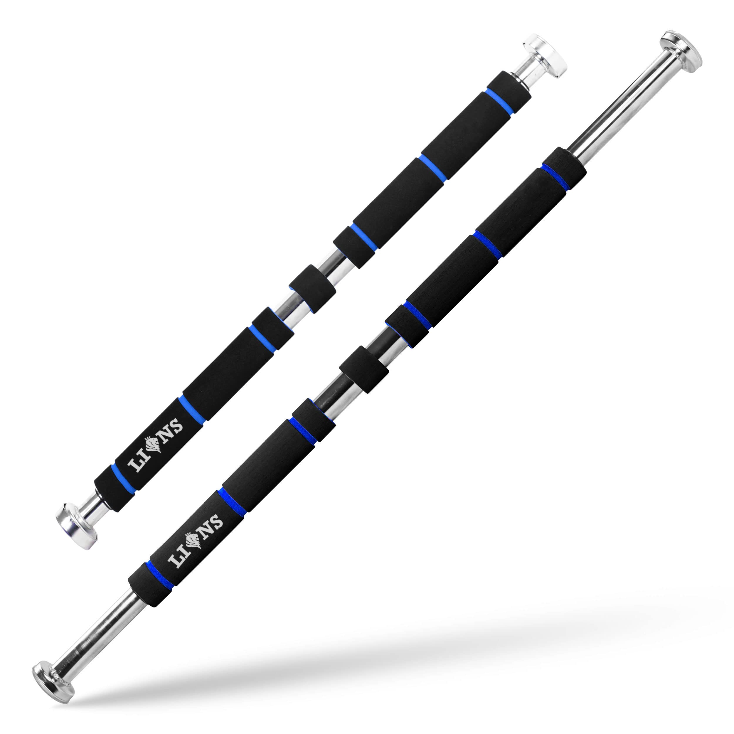 Lions Exercise Door Bar Pull Chin Up Home Gym Fitness Strength Training workout 100cm (Blue)
