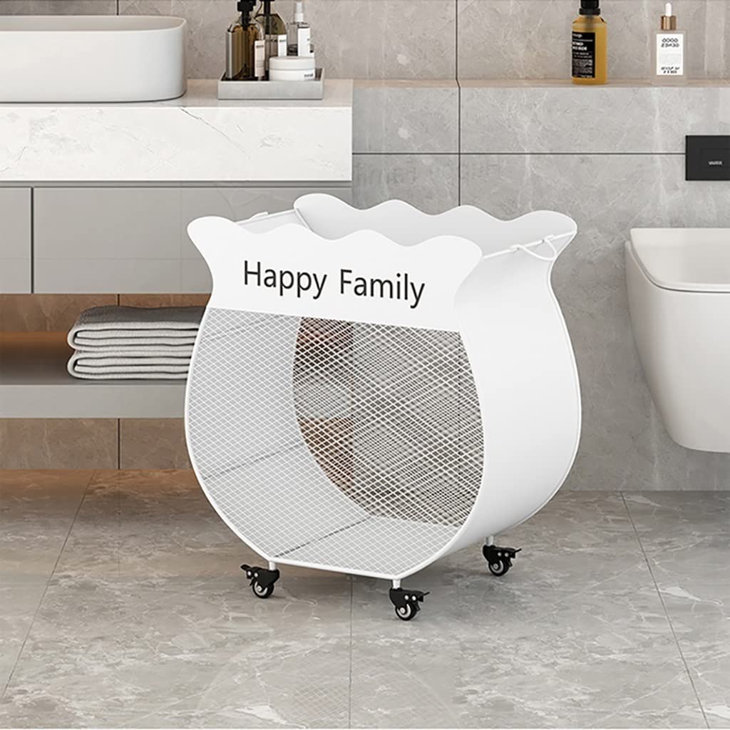 Cestino Metallo Zincato Con Ruote 78x51x70 Cm - Per Biancheria E Esposizione - Foto 6