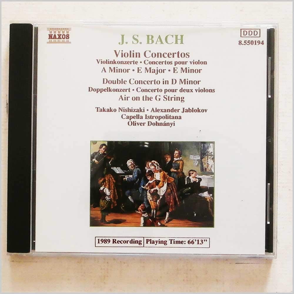 Violin Concerti [Audio CD] J.S. Bach; Oliver von Dohnanyi; Takako Nishizaki; Alexander Jablokov; Johann Sebastian Bach and Capella Istropolitana
