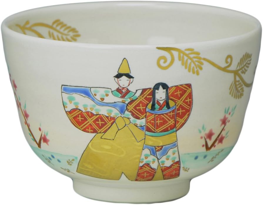 京焼(Kyouyaki) Aito TRK450 Kyoto Ware Kiyomizu Ware Suiraku Kiln Matcha Bowl (Presentation Box), Kuroraku Zuisho