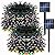 Dazzle Bright 2 Pack Total 400LED 132FT Multi-Colored Christmas Solar String Outdoor Lights, Solar Powered with 8 Modes Waterproof Fairy Lights for Bedroom Patio Garden Tree Party Yard Decoration