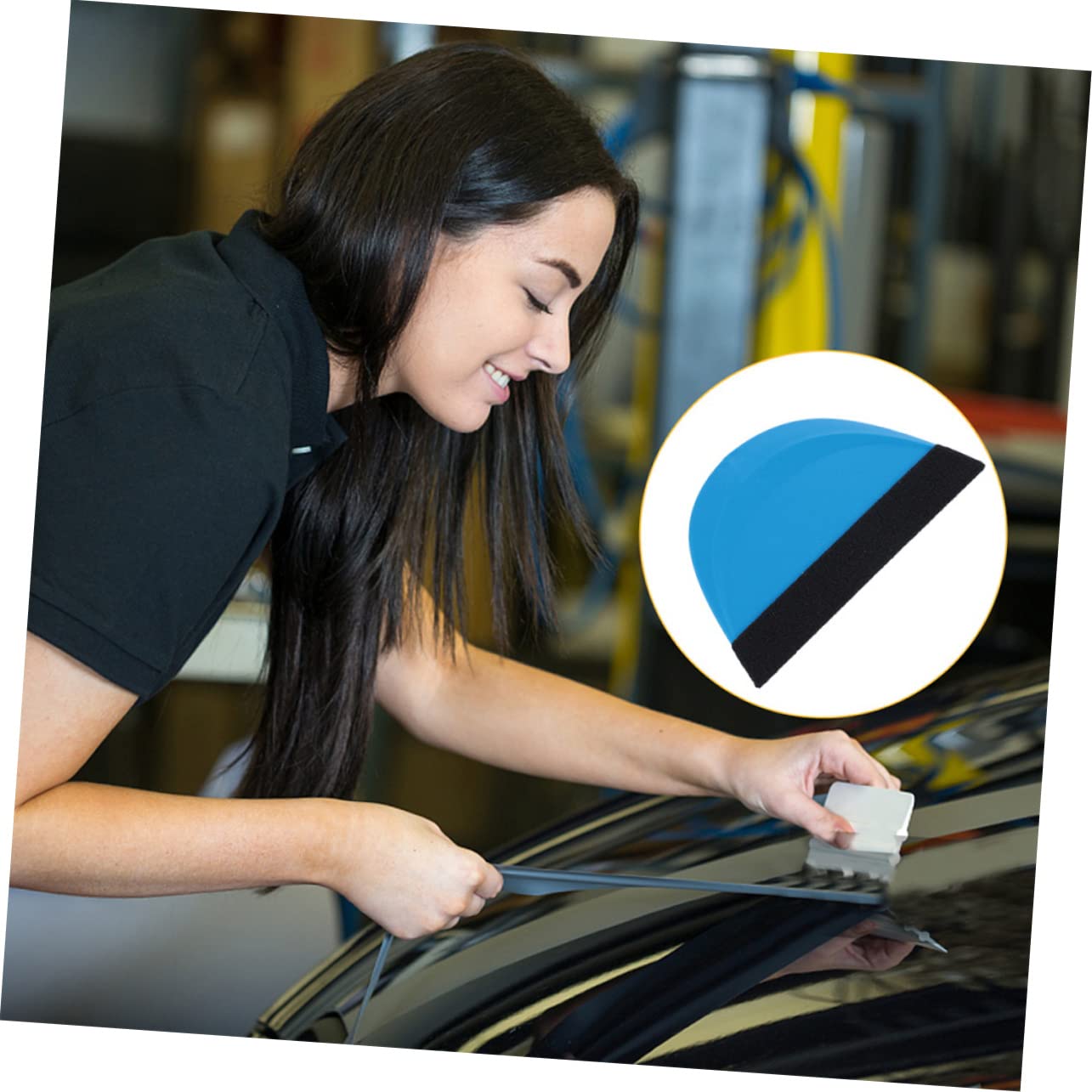 GALPADA 6pcs Car Film Tool Vinyl Scraper for Easy Application Lightweight and Portable Car Film Wrapping Scratch Design for and Decal Installation