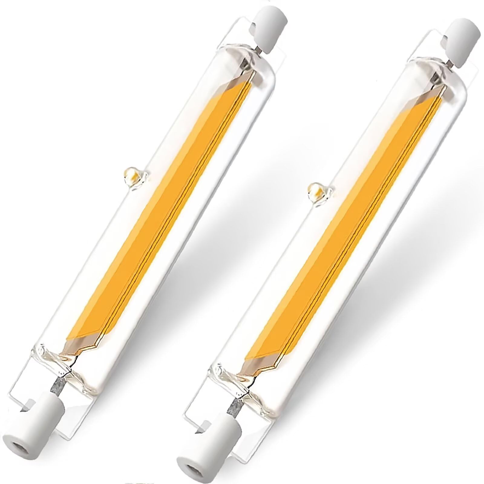 DafuDaGui R7S LED Bulb 78mm Dimmable, LED R7S 78 20W=200W Halogen, Cold White 6000K 2000LM, 360° Beam Flicker-Free, Energy Saving Indoor Floodlight, 2 Pack