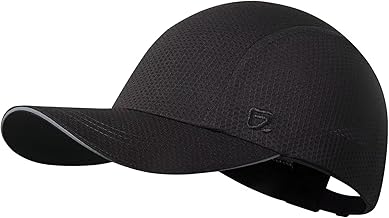 GADIEMKENSD Women's Race Day Running Cap Performance Mesh Hat Excellent Ventilation Lightweight Reflective Safety