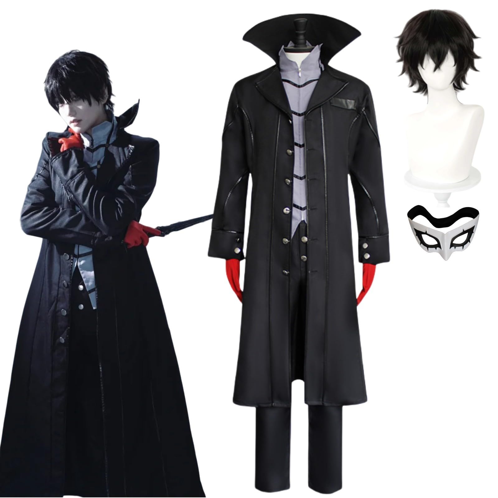 Amazon.co.jp: ウィッグ追加可 雨宮蓮 Joker ジョーカー 怪盗