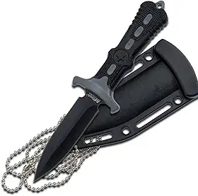 MTech USA Faca de pescoço de lâmina fixa série MT-20-14, 16 cm no geral