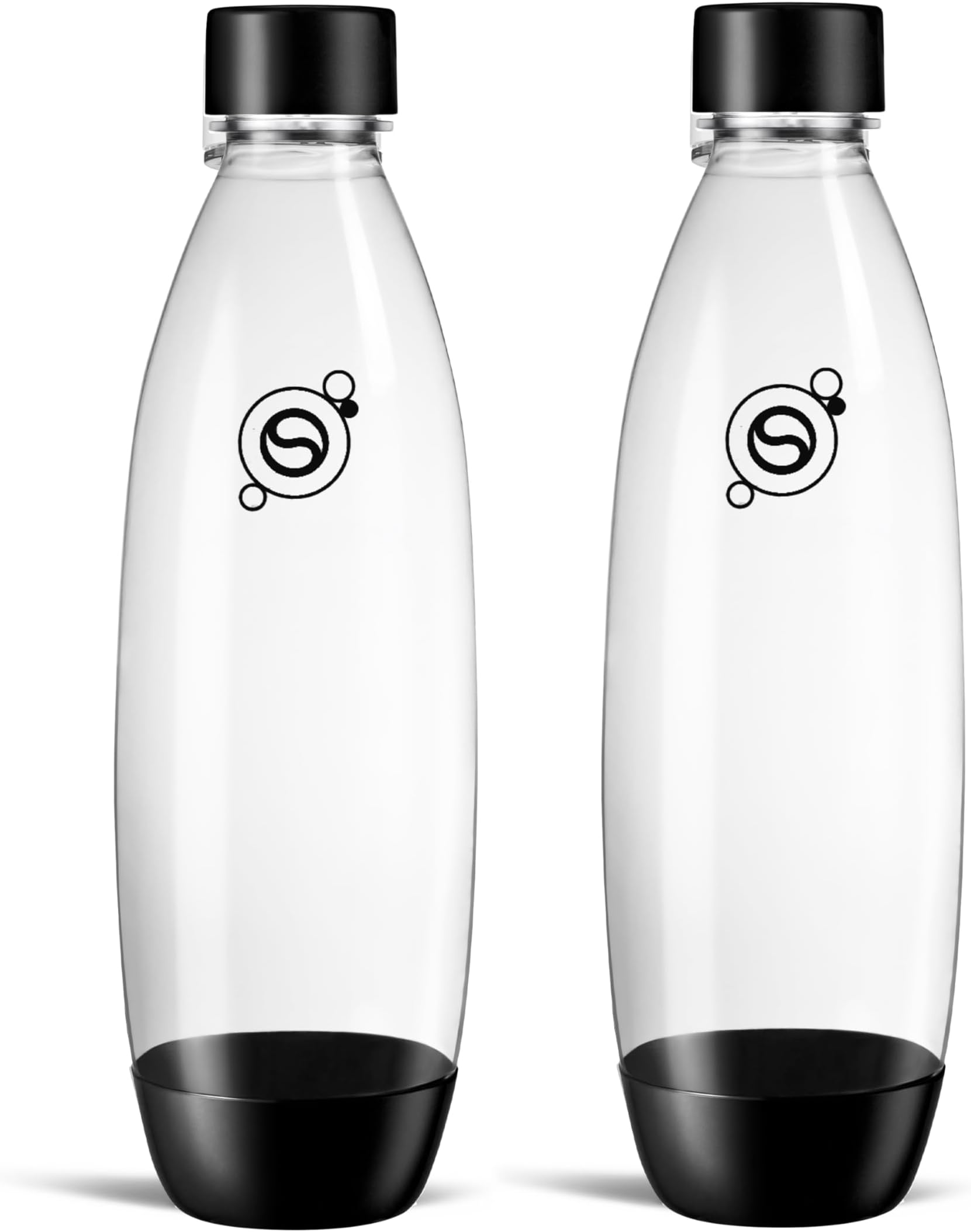 sodastream 1L ツインパック 食器洗い機対応 スリムボトル (ブラック)