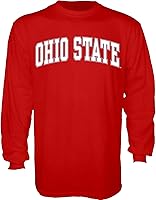 Vista 26 de Blue 84 NCAA Camiseta de Manga Larga para Hombre con Diseño Arqueado en Colores del Equipo