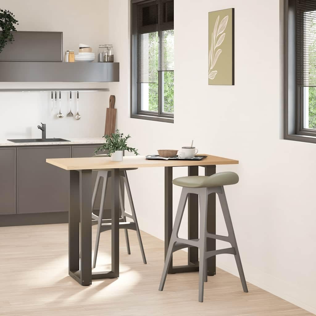 Generisch Gambe per tavolo a T, 2 pezzi, in acciaio, 50 x 35 x 91 cm