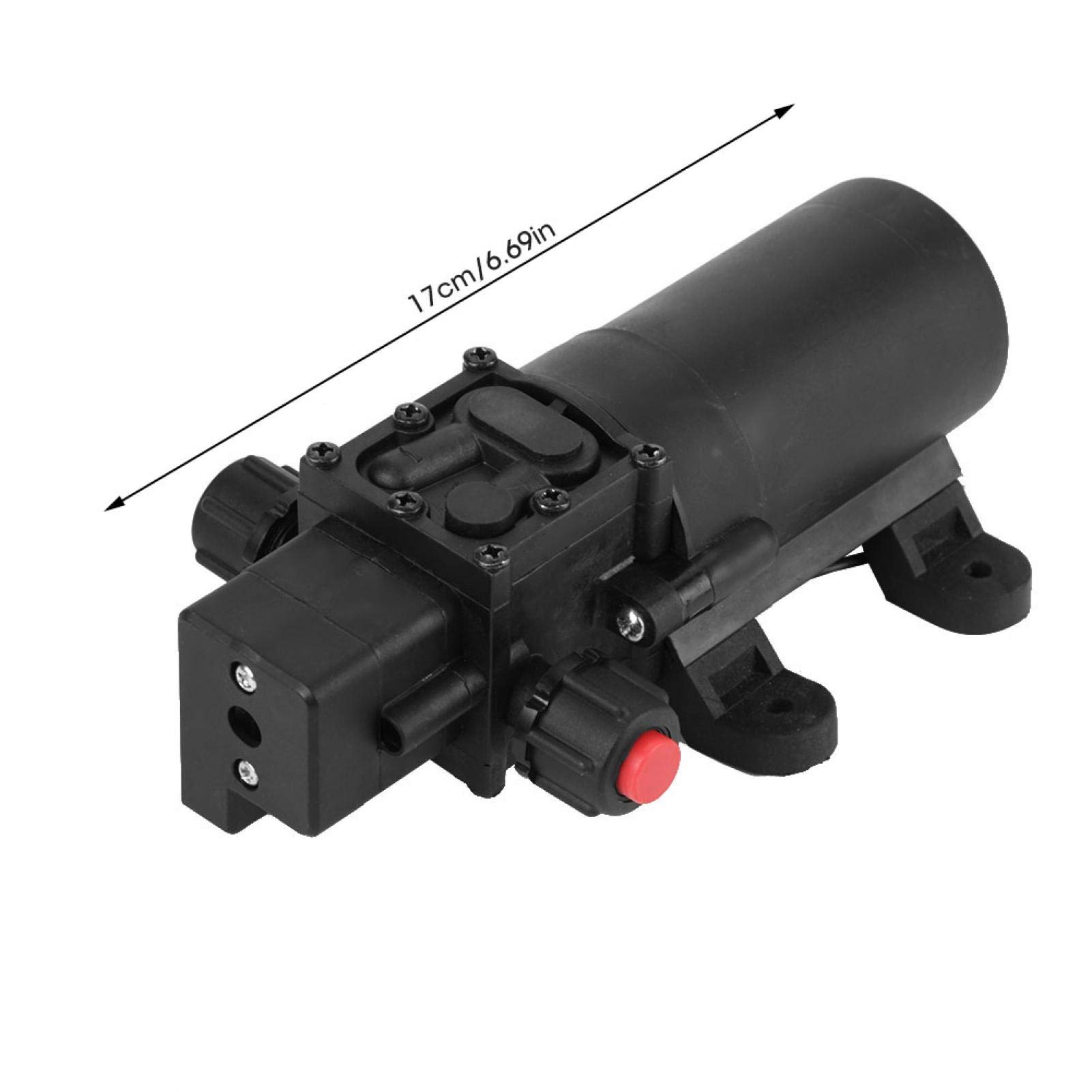Pompa Acqua Ad Alta Pressione DC 24 V 80 W 5,5 L/Min 130 Psi, A Membrana, Per Camper, Barche, Roulotte e Giardini