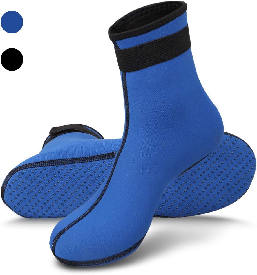 RtdepNeoprene Socks 3mm Wetsuit Socks Anti-slip Swimming Socks For Women Men Diving Socks Thermal Water Socks for Diving Snorkeling Swimming Surfing Sailing Kayaking
