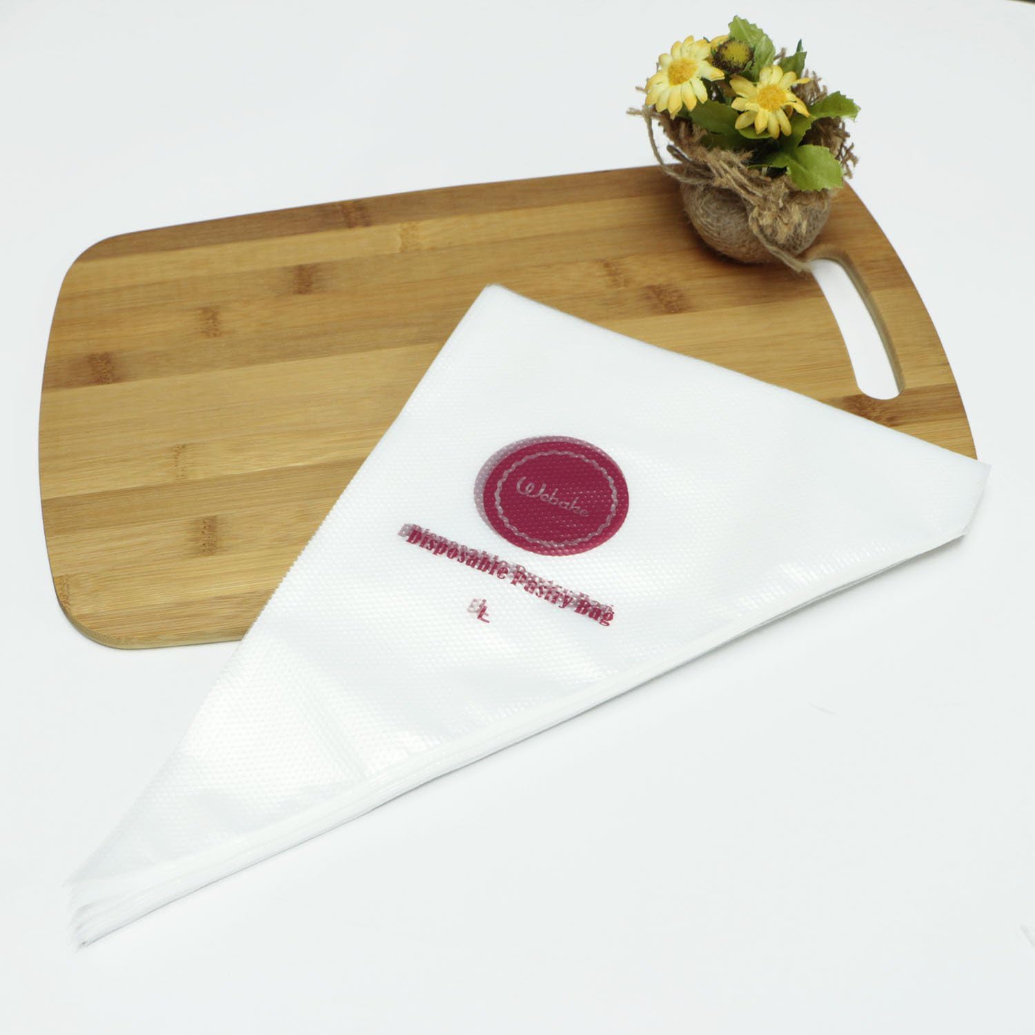 Webake 16 Inch Disposable Pastry Bags - 100pcs Large Icing Piping Bags for All Size Tips Couplers