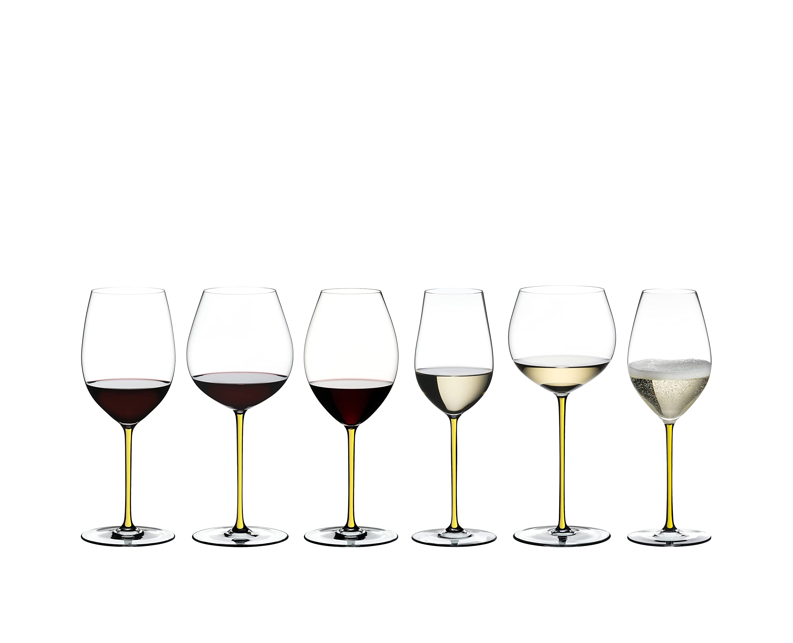 RIEDEL FATTO A MANO BY Riesling/Zinfandel - Gelb - Einzelpackung, Weinglas, Kristallglas, Spülmaschinenfest - 4900/15Y