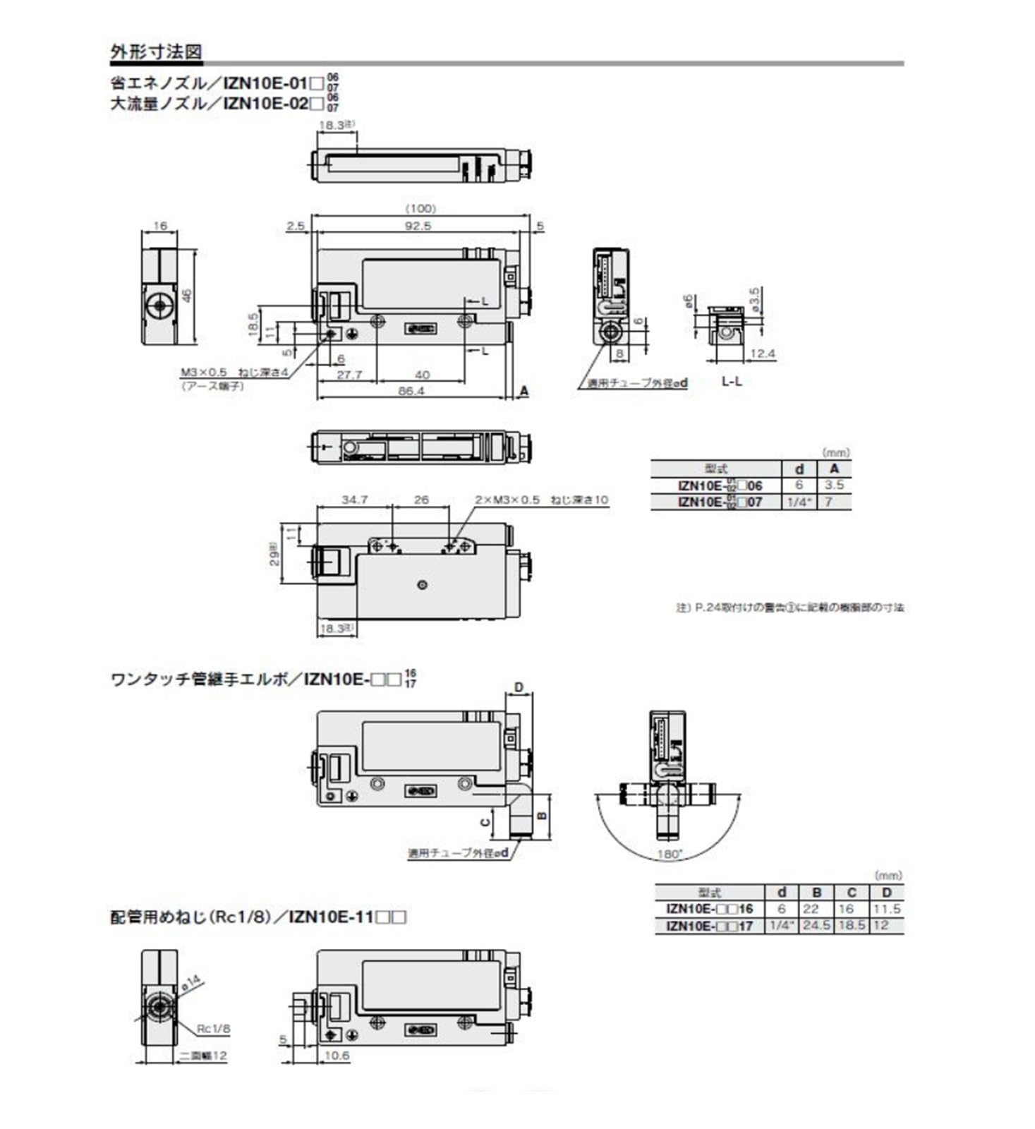 EVPZPLKMGT Industrial Electrostatic Elimination Static Eliminator, Nozzle Shape, IZN10E-1106/1116/0106/IZN10E-CP/01P06/02P06(IZN10-11P06)