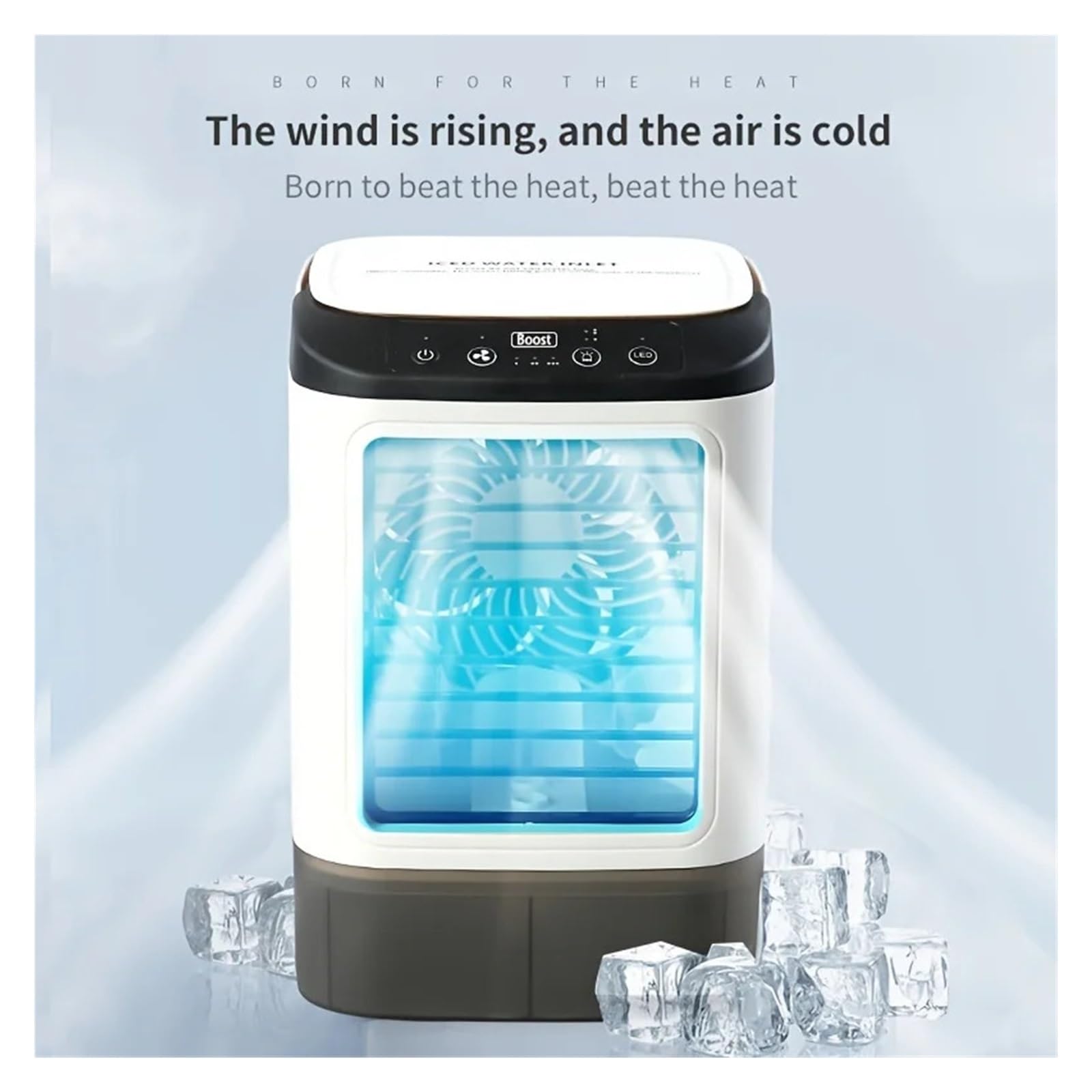 Ventilateurs Portatifs Rechargeables Mini Refroidisseur D'air Ventilateur De Bureau Refroidisseur D'air Ventilateur De Pulvérisation D'atomisation Portable Humidification Climatisation Ventilateur Éle