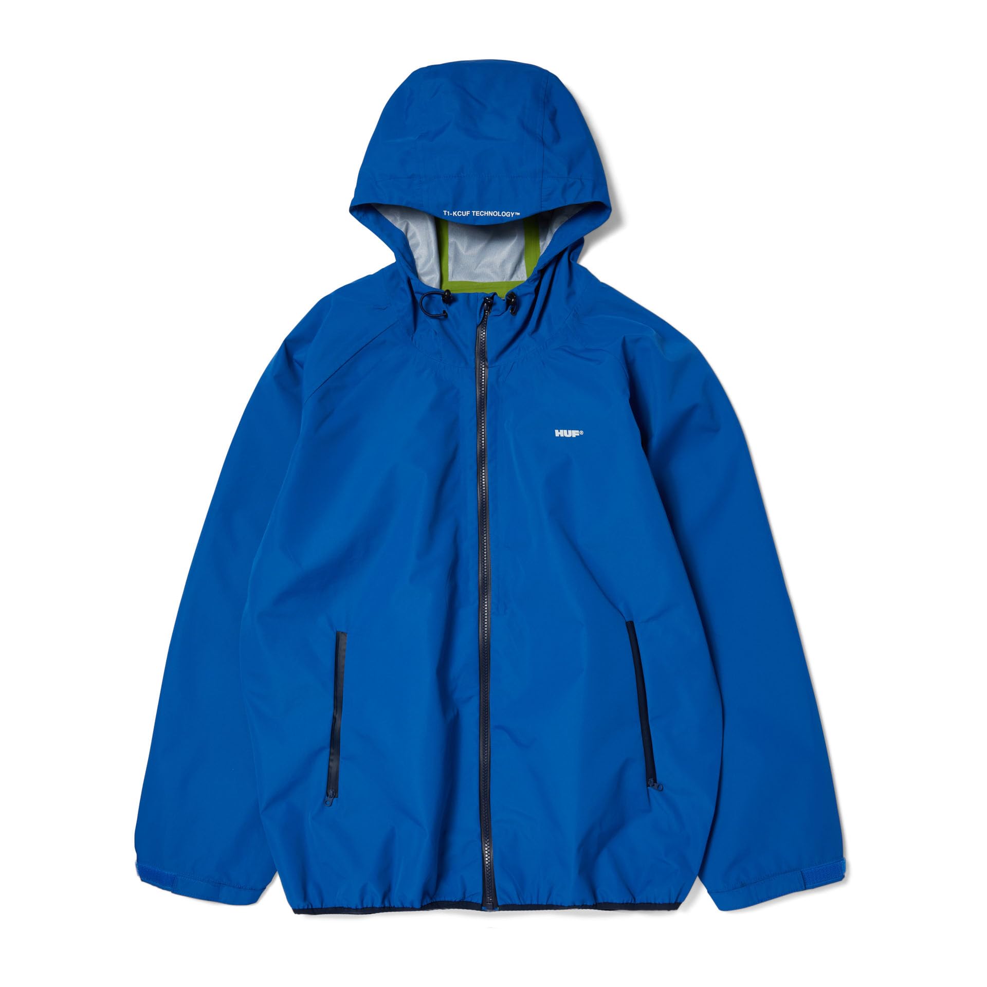 HUF Rainier Shell Jacket – Water and Wind Resistant Windbreaker for Men, Built for the Elements, Large (Cobalt Blue)