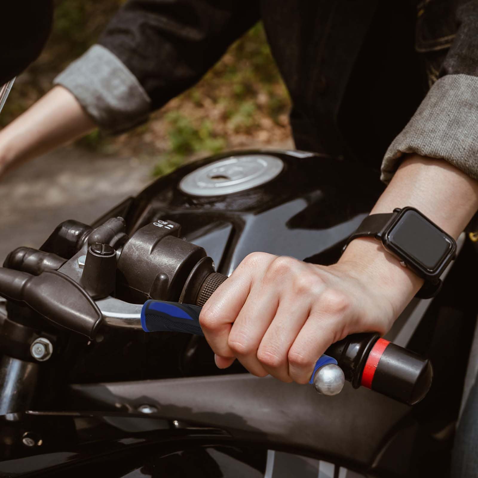 Zimoer 2 Pezzi Copertura della Maniglia del Freno per Moto, Copri Leva Freno Frizione Copertura in Gomma, Protezione Impermeabile Leva Freno, Maniglia Copertura Protettiva per Bicicletta Moto (Blu)