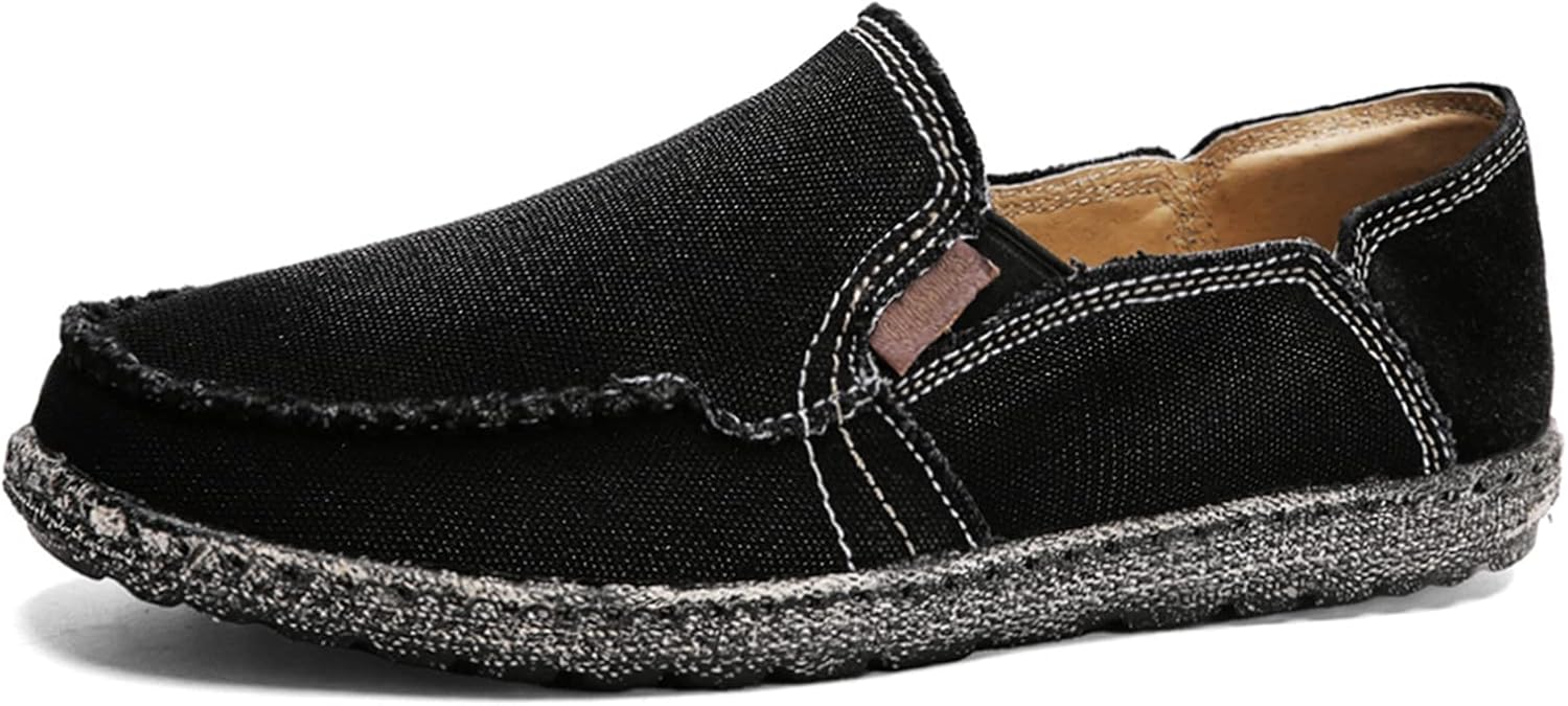 JAMONWU Men's Slip-on Canvas Loafer Boat Shoes Australia Ubuy