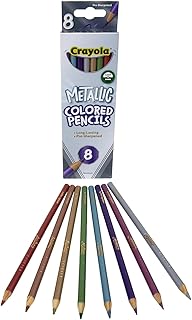 68-3708 Metallic Colored Pencils 8 Pack