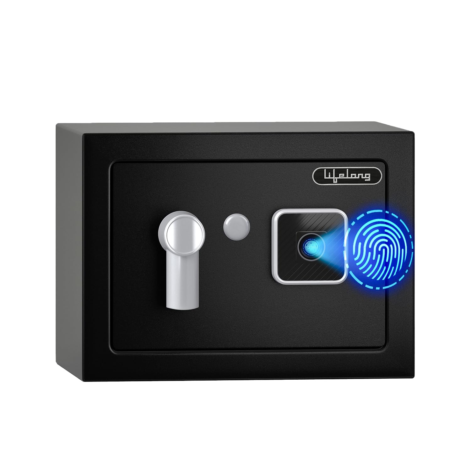Lifelong 8.6L Digital Fingerprint Safe Locker for Home & Jewellery | 50 Fingerprint Storage, Auto-Lock & Alarm | Steel Body | Motorized Locking & Override Key | Safe for Money & Documents (LLHSBP03)-picture-21
