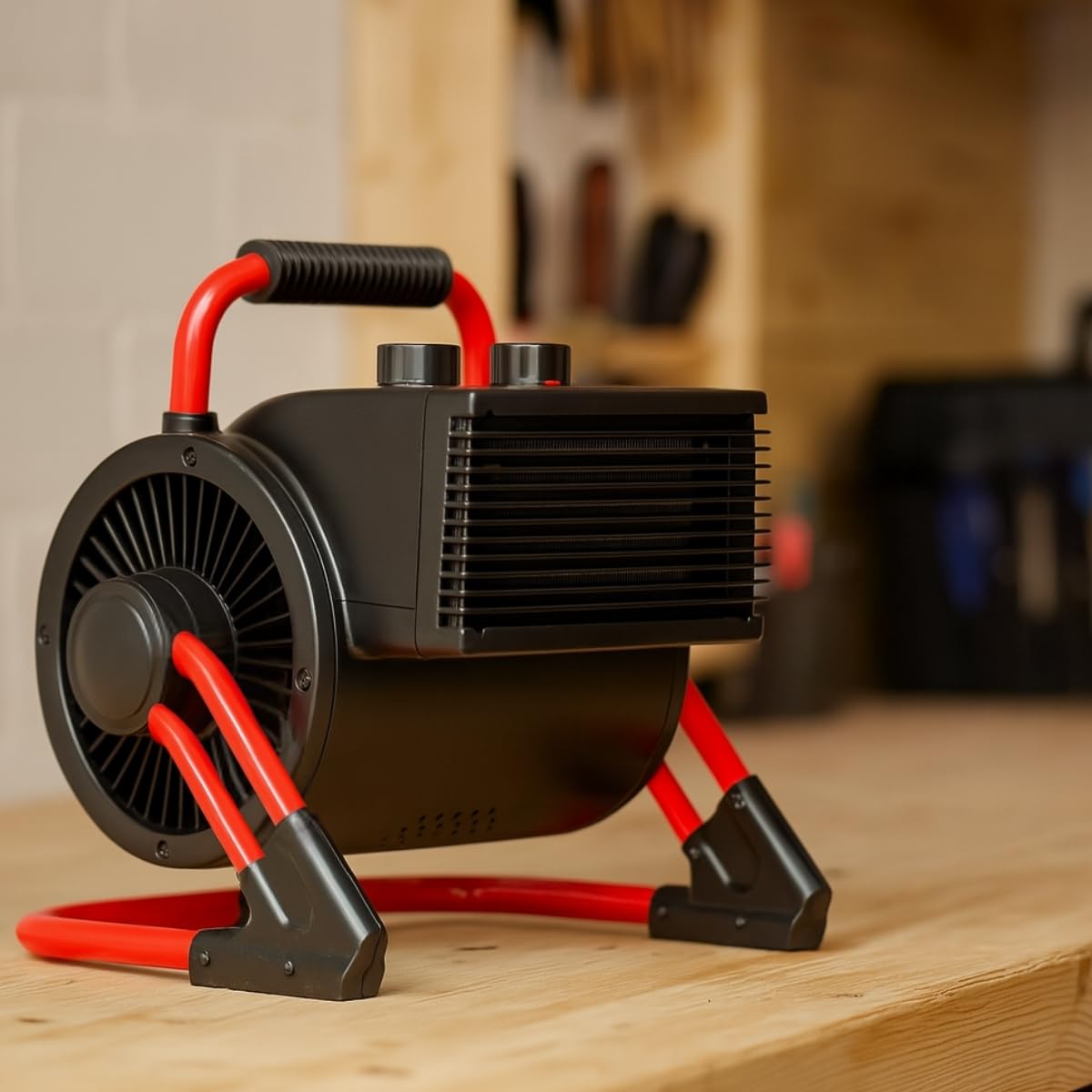 Aktobis Riscaldatore elettrico con ventilatore o monitor antigelo WDH-BGP02 dal design molto moderno, con ventilatore integrato e una potenza termica massima di 2.000 W (2 kW) !